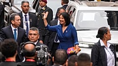 Ainda presidente eleita do Peru, Keiko Fujimori chega ao Ministério dos Negócios Estrangeiros antes da tomada de posse em Lima, a 28 de julho de 2026.