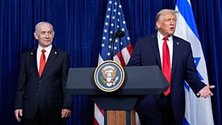  الرئيس الأمريكي دونالد ترامب ورئيس الوزراء الإسرائيلي بنيامين نتنياهو.