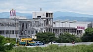 AEON Mall, which was destroyed by an explosion following an earthquake, is seen in Kashima, Kumamoto Prefecture, southern Japan, Wednesday, July 29, 2026