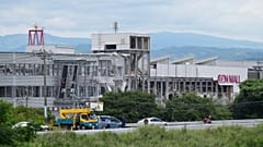 El centro comercial AEON, destruido por una explosión tras un terremoto, se ve en Kashima, prefectura de Kumamoto, en el sur de Japón, el miércoles 29 de julio de 2026