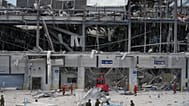 AEON Mall, which was damaged by an explosion following an earthquake, is seen in Kashima, Kumamoto Prefecture, southern Japan, Wednesday, July 29, 2026. 