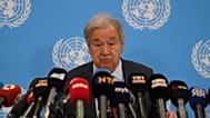 Ο Γενικός Γραμματέας του ΟΗΕ, Αντόνιο Γκουτέρες, κατά τις δηλώσεις του μετά την τριμερή στην Κύπρο