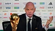  FIFA President Gianni Infantino speaks during a news conference at the stadium in Mexico City, Wednesday, June 10, 2026, a day before the opening FIFA World Cup match.