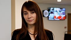Xenia Fedorova, então diretora do canal francês da RT, em 9 de janeiro de 2018.