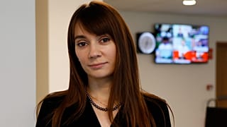 Xenia Fedorova, alors cheffe de l'antenne française de RT, le 9 janvier 2018.