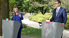 Mateusz Morawiecki i Giorgia Meloni
