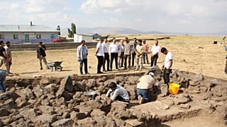 Arkeolojik kazı alanı.