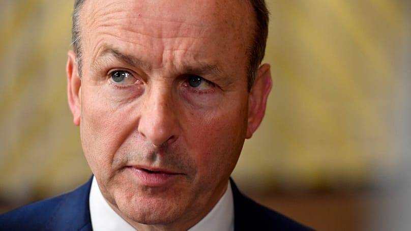 Irish Prime Minister Micheál Martin in Brussels, Belgium, 20 October, 2022. 