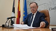 Juan Vivas, presidente de la ciudad autónoma de Ceuta, en su comparecencia de este miércoles