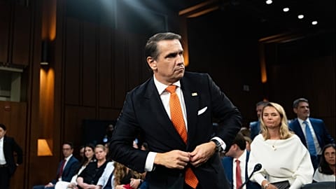 Le procureur général par intérim Todd Blanche témoigne devant la commission judiciaire du Sénat, au Capitole, à Washington, mercredi 15 juillet 2026