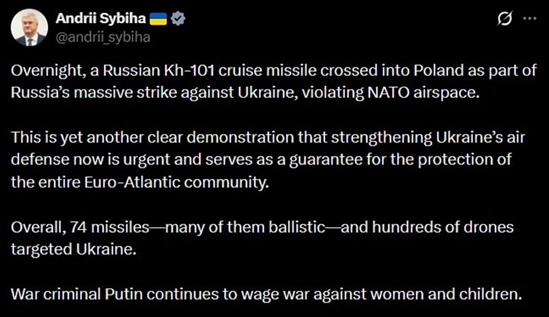 Poland says unidentified object crashed into its territory amid ...