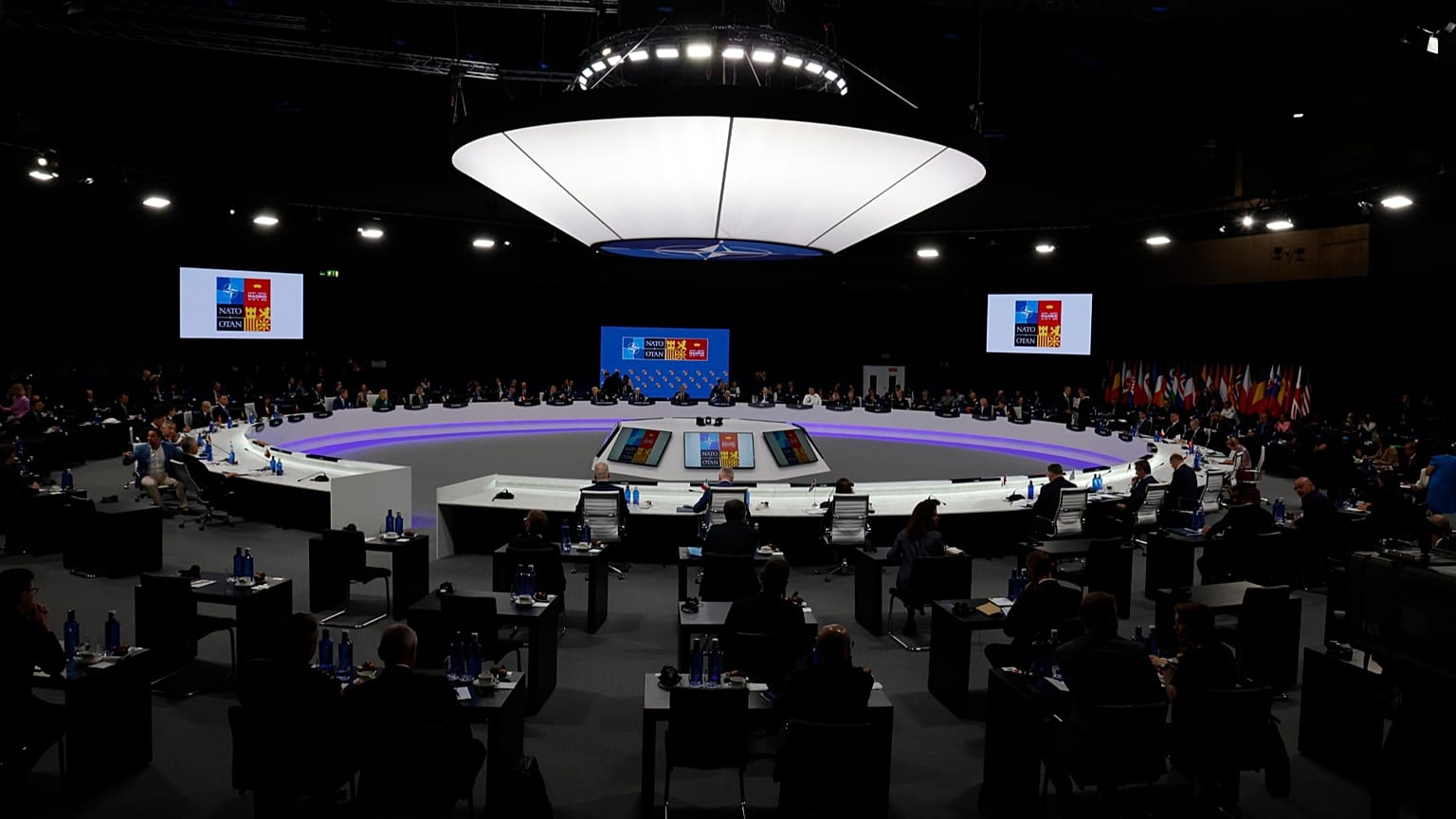 A general view of the Meeting of the North Atlantic Council Session with fellow heads of state at the NATO summit in Madrid, 30 June, 2022.