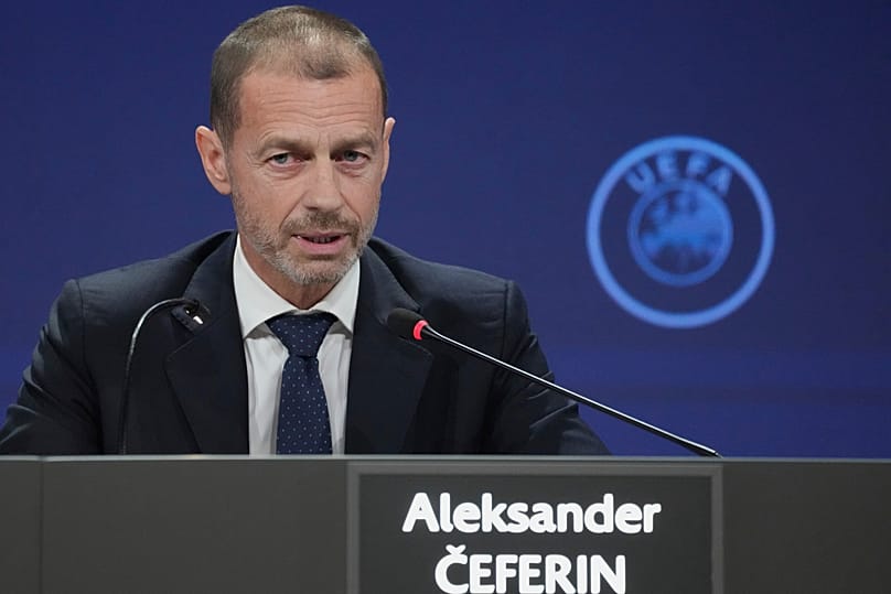 UEFA President Aleksander Ceferin did not attend the World Cup final in the US in protest over recent FIFA decisions. FILE