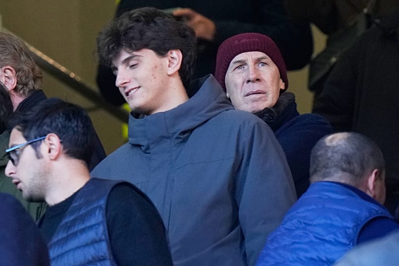 Franco Baresi sugli spalti prima del match di Serie A tra Milan e Hellas Verona, a Milano, Italia, domenica 28 dicembre 2025