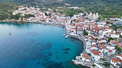 Kokkari auf der Insel Samos in Griechenland