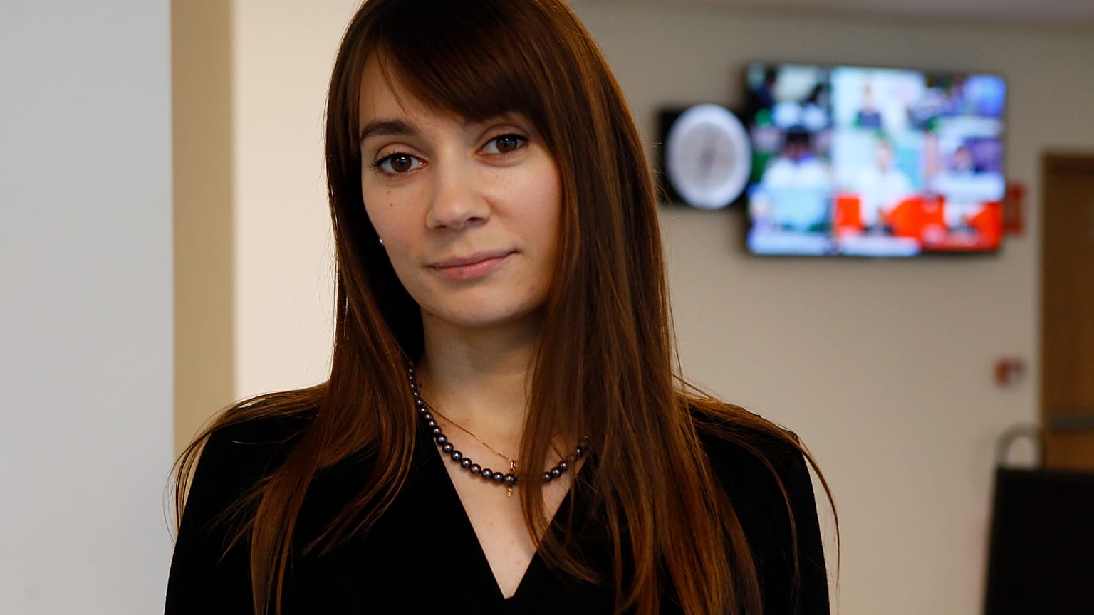 Xenia Fedorova, directrice générale de RT France, participe à un entretien avec l’Associated Press à Paris, en France, le mardi 9 janvier 2018.