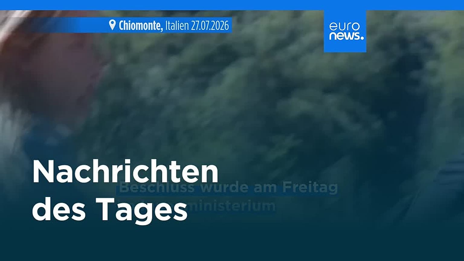Nachrichten des Tages | 1. August 2026 - Mittagsausgabe