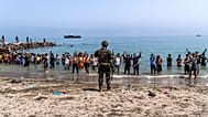 Vientos de marroquíes llegando a Ceuta a nado, julio 2026
