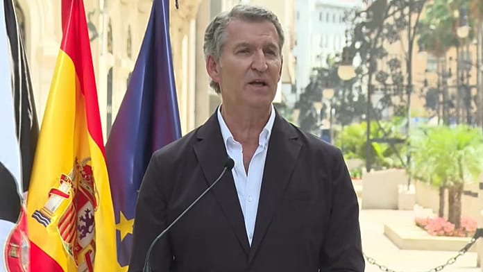 Feijóo acusa Sánchez de saber desde o início da semana da ameaça migratória em Ceuta e não agir