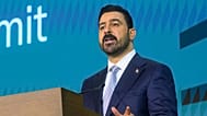  رئيس الوزراء العراقي علي الزيدي يتحدث خلال قمة الأعمال العراقية الأمريكية في غرفة التجارة الأمريكية، واشنطن، الجمعة 17 يوليو/تموز 2026.