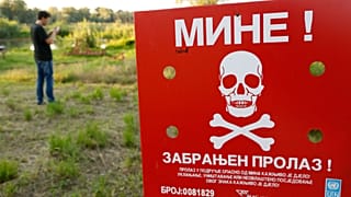 Bosznia-Hercegovina jelenleg a világ egyik leginkább aknaveszélyes országának számít. 