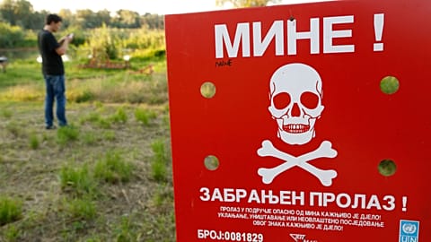 Bosznia-Hercegovina jelenleg a világ egyik leginkább aknaveszélyes országának számít. 