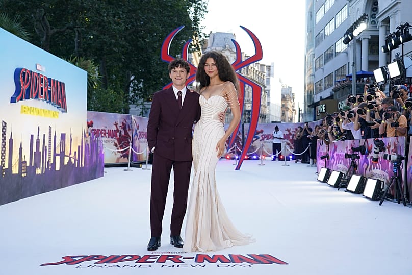 Tom Holland et Zendaya à la première de 