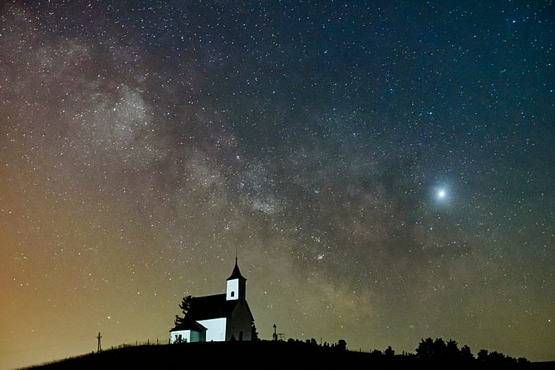 Sternenhimmel über der Slowakei, 8. Juni 2019 