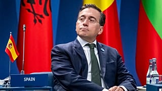 Spain's Foreign Minister José Manuel Albares Bueno attends a roundtable during the NATO Foreign Ministers' Meeting in Helsingborg, 22 May, 2026