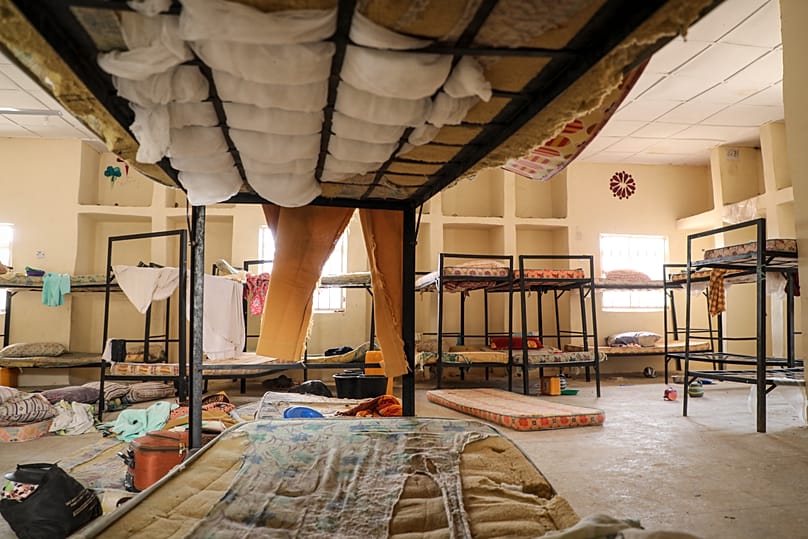 A dormitory inside a secondary school in Zamfara state, 27 February, 2021
