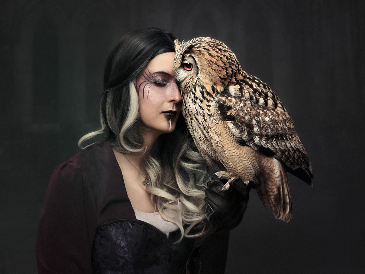 Sandra Ferwerda captures a close-up with an owl for the Pets and People category