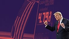 عکس آرشیوی و تزئینی از تابلو قیمت سوخت در یکی از پمپ‌ بنزین‌های آمریکا 