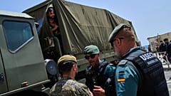 Imagen del operativo en Ceuta.