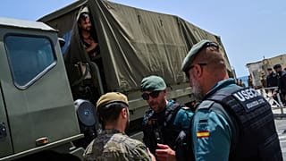 Imagen del operativo en Ceuta.