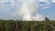 A wildfire burns in a nature reserve in the southern Netherlands, 3 August, 2026