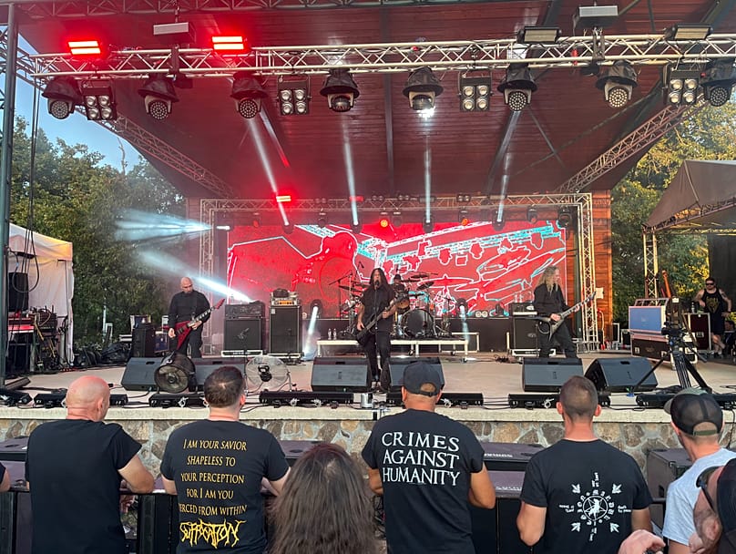 Az Immolation a fesztivál nagyszínpadán