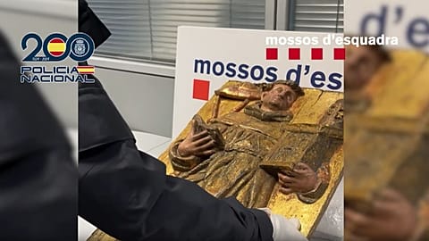 The 16th-century relief recovered last April