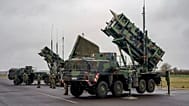 Ready-for-combat Patriot anti-aircraft missile systems deployed by the German military.