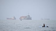 Barcos en el estrecho de Ormuz