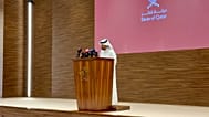 Katar Dışişleri Bakanlığı Sözcüsü Dr. Macid el-Ensari, 4 Ağustos 2026'da Doha'da düzenlenen basın toplantısında konuşuyor.