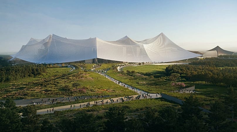 Progetto del futuro Stadio Hassan II di Casablanca