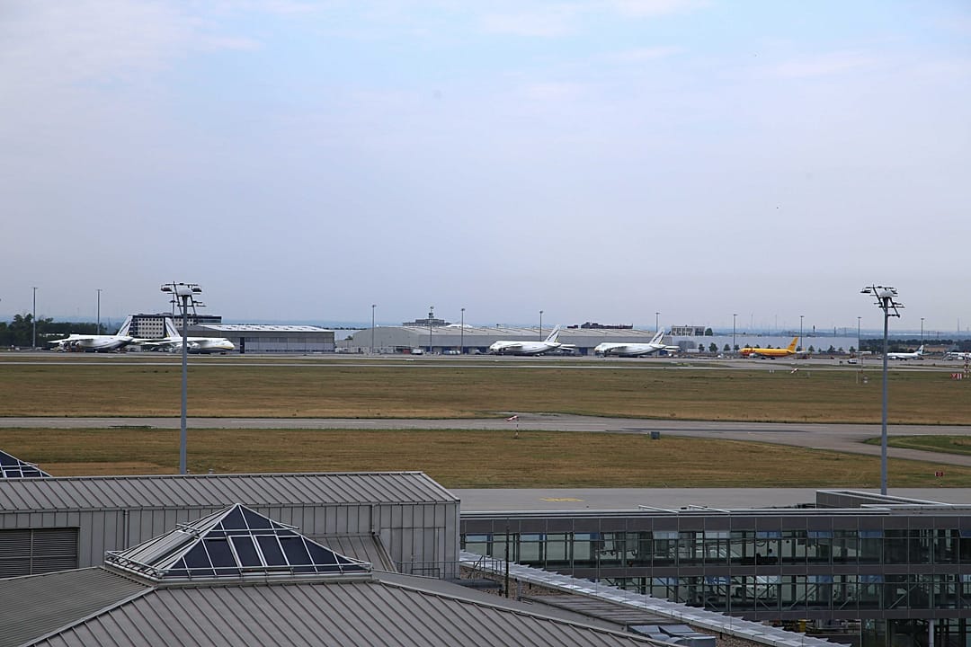 German police deploy bomb disposal robot at Leipzig airport after explosive drone found near Ukrainian plane