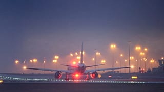 A Boeing 757-222 cargo aircraft operated by E-Cargo Airlines takes off from Leipzig/Halle Airport in Schkeuditz, 2 February, 2021