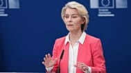 European Commission President Ursula von der Leyen speaks during a report on children's safety online at EU headquarters in Brussels, Monday, July 13, 2026. (AP Photo/Marius B