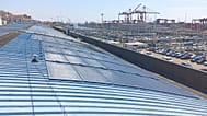Photovoltaic plant (pilot mode) installed by Galp on the roof of the Port of Lisbon Authority headquarters, July 2025