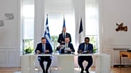 Υπό το βλέμμα του Κυριάκου Μητσοτάκη η υπογραφή της εισόδου της γαλλικής εταιρίας στο έργο της ηλεκτρικής διασύνδεσης Ελλάδας - Κύπρου GSI