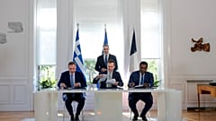 Υπό το βλέμμα του Κυριάκου Μητσοτάκη η υπογραφή της εισόδου της γαλλικής εταιρίας στο έργο της ηλεκτρικής διασύνδεσης Ελλάδας - Κύπρου GSI