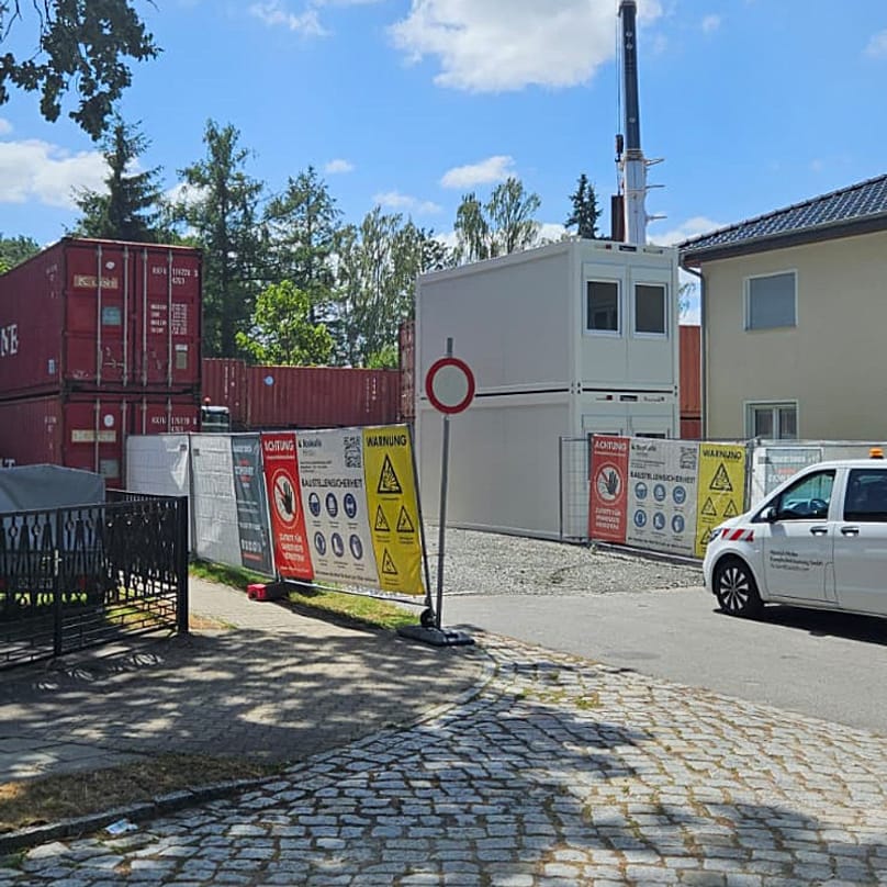 Räumstelle "Bachstelzenwiese" im Ortsteil Lehnitz in Oranienburg.