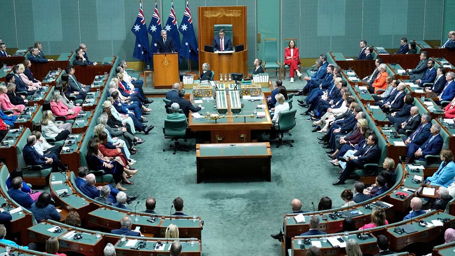 A view of Parliament House in Canberra, 5 March, 2026