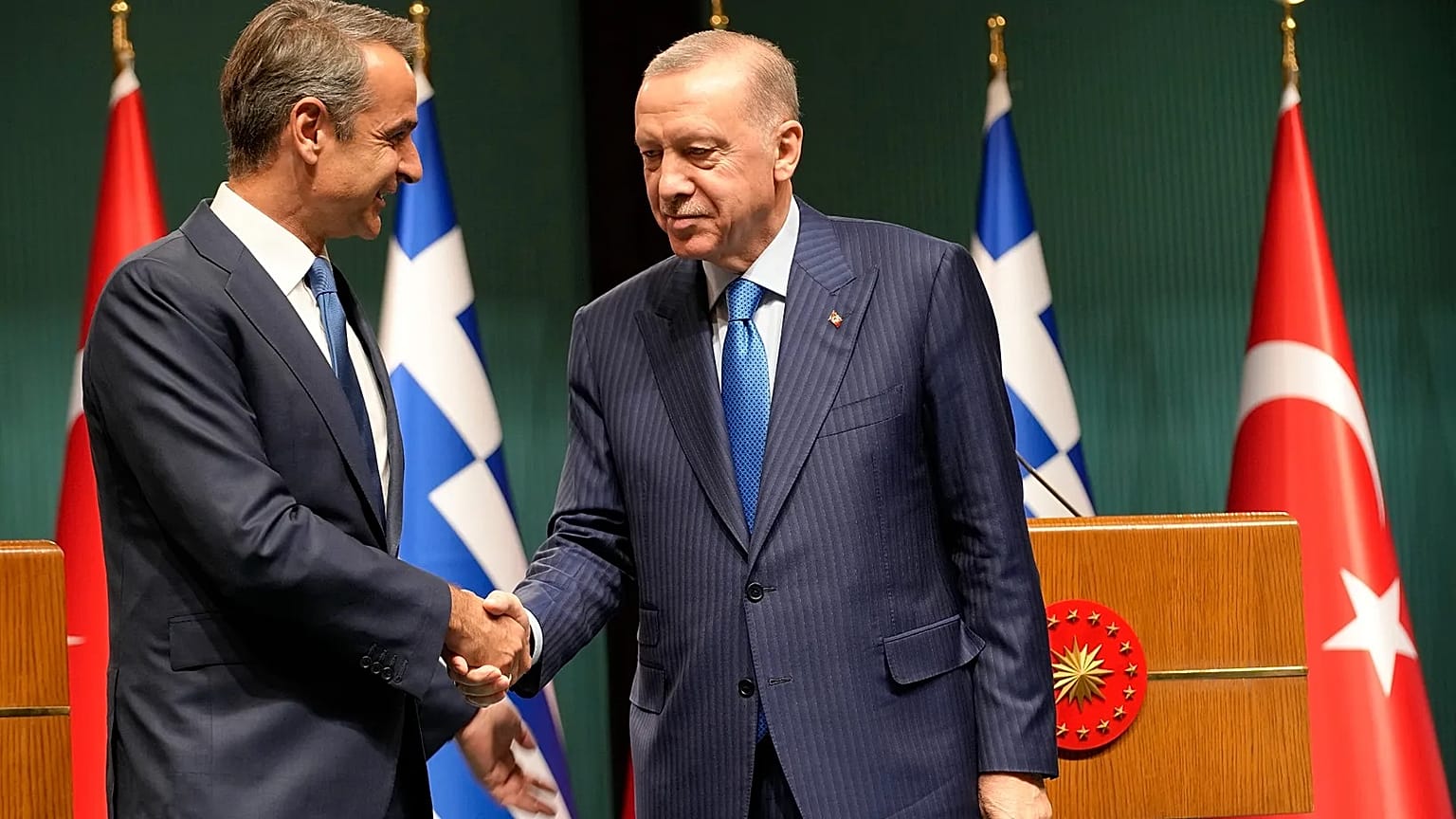 Kyriakos Mitsotakis-Recep Tayyip Erdogan